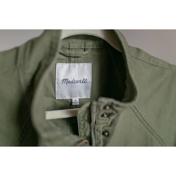 Madewell NWOT Northover Utility Cargo Jacket Desert Olive Green MSRP $138 SZ M - Picture 2 of 8